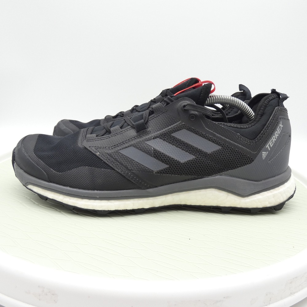 Adidas Terrex Agravic Speed Black Grey Trail Running Shoes AC7660 Mens 11.5